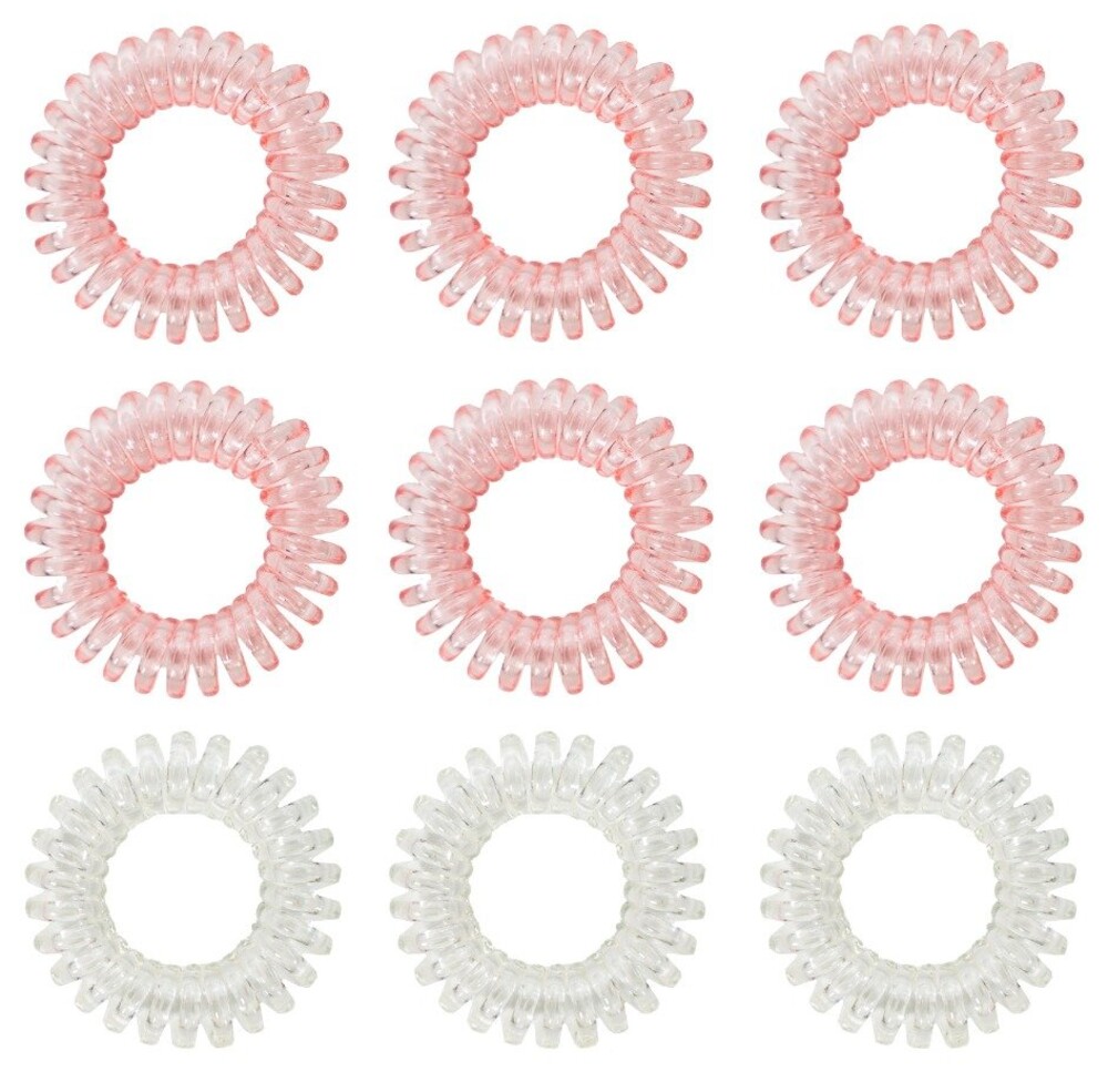 Sada spirálových gumiček do vlasů pink - BeastPink