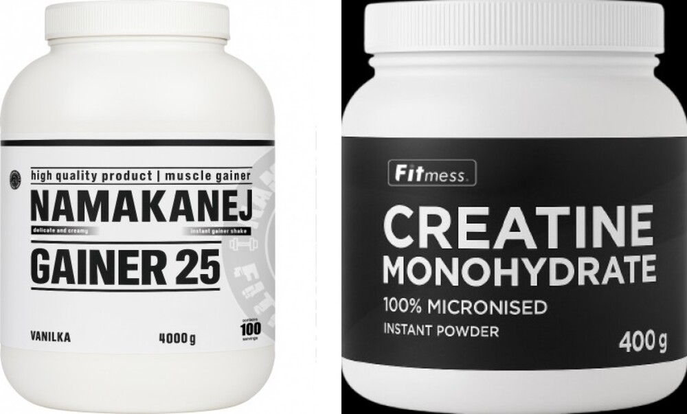 Gainer 25 4000g + Fitmess Fitmess Creatine Monohydrate 400g