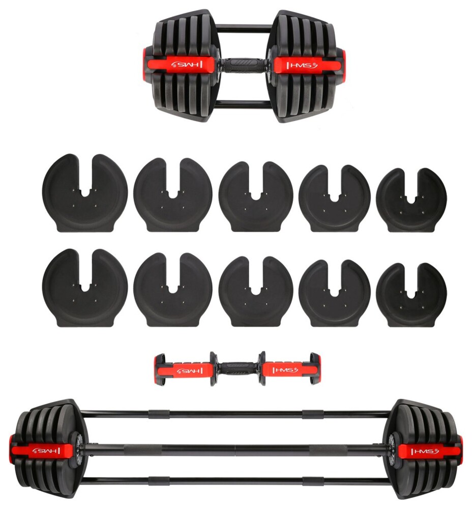 Jednoruční / obouruční variabilní činka SGR40 PRO SET 2v1 40 kg