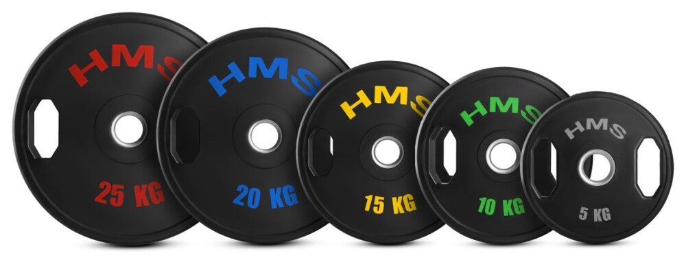 Sada pogumovaných olympijských kotoučů TOG05 2 x 5 kg