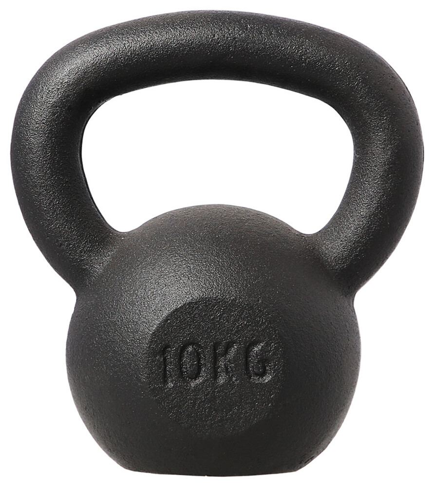 Litinový kettlebell KZG10 10 kg, černý