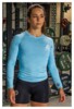 Tričko Ladies top longsleeve light blue