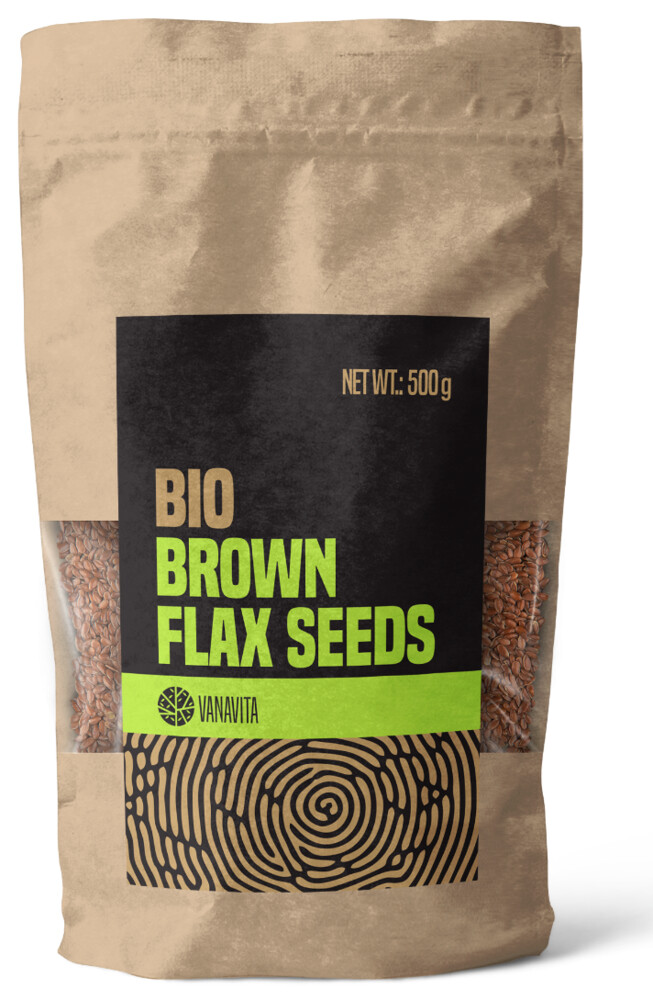BIO lněná semínka hnědá - VanaVita 500 g
