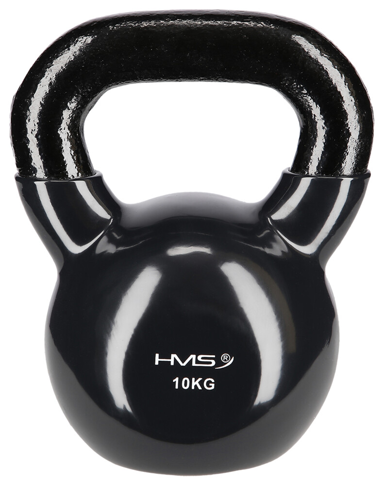 Kettlebell pokrytý vinylem KNV10 10 kg, černý
