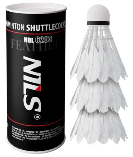 Badmintonové míčky z peří NBL6203 3 ks