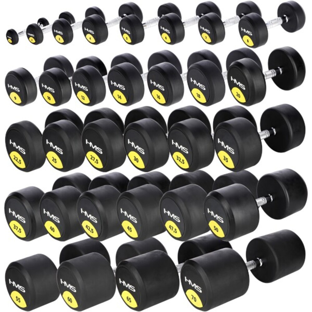Pogumovaná jednoruční činka HG Pro 12 kg