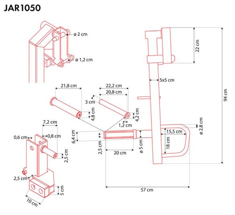 Nastavitelná ramena Jammer Arms JAR1050