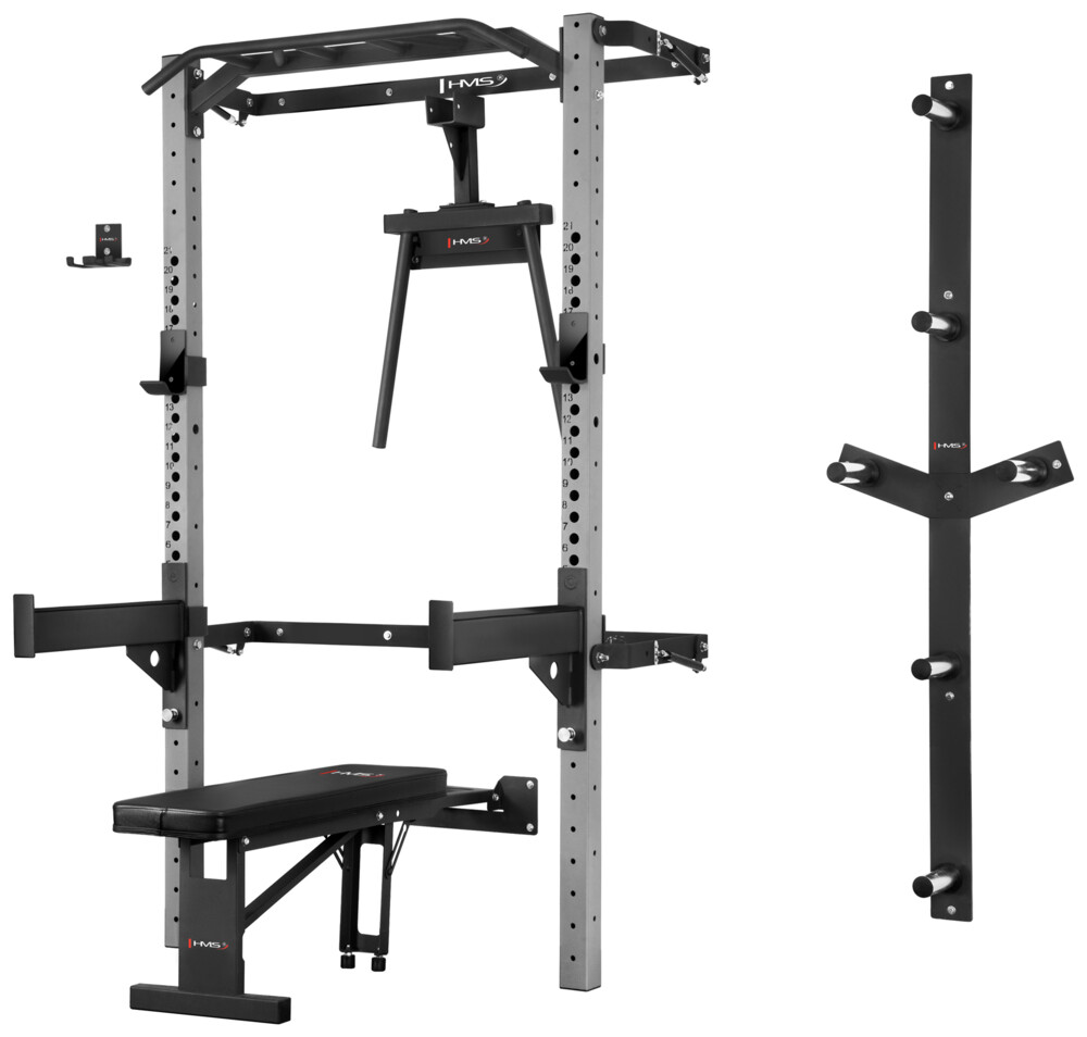 Multifunkční posilovací stojan - Power Rack KLT22 šedý