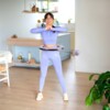 Masážní hula hoop HHM13 se závažím, magnety a počítadlem fialová