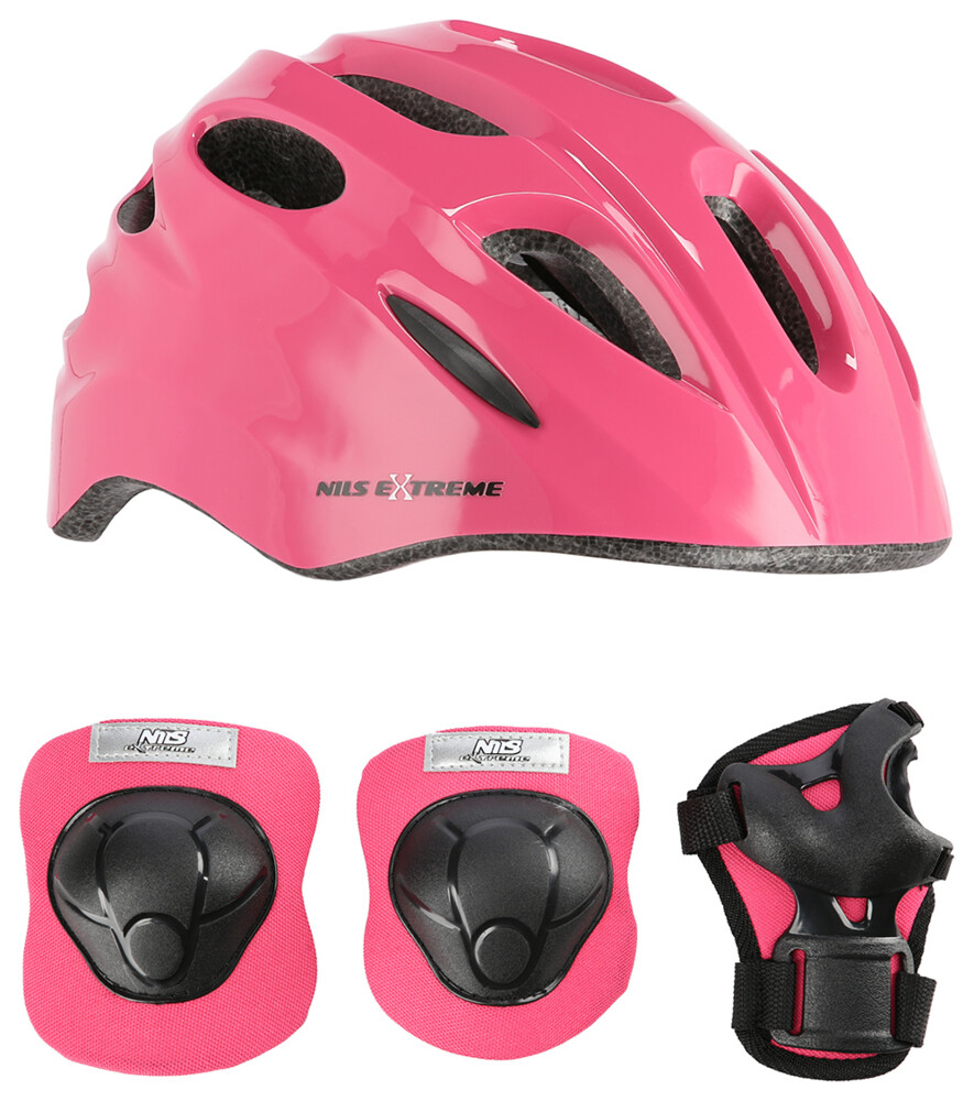 Helma s chrániči NILS Extreme MTW01+H210 růžová