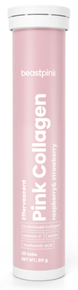 Šumivý Pink Collagen - BeastPink 20 tbl