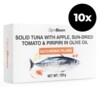 Tuňák v olivovém oleji s jablkem, sušenými rajčaty a piripiri (čili papričkami) 10 x 120 g