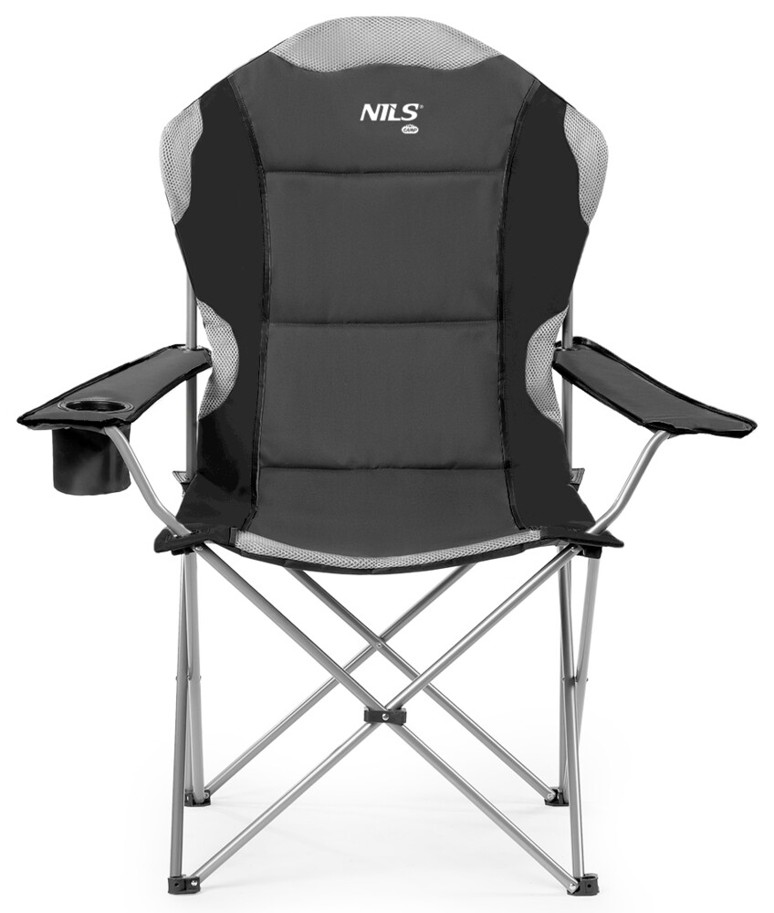 Skládací křeslo NILS Camp NC3080 tmavě šedé