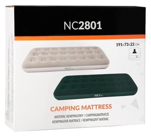 Nafukovací matrace NILS Camp NC2801 zelená 191x73x22 cm