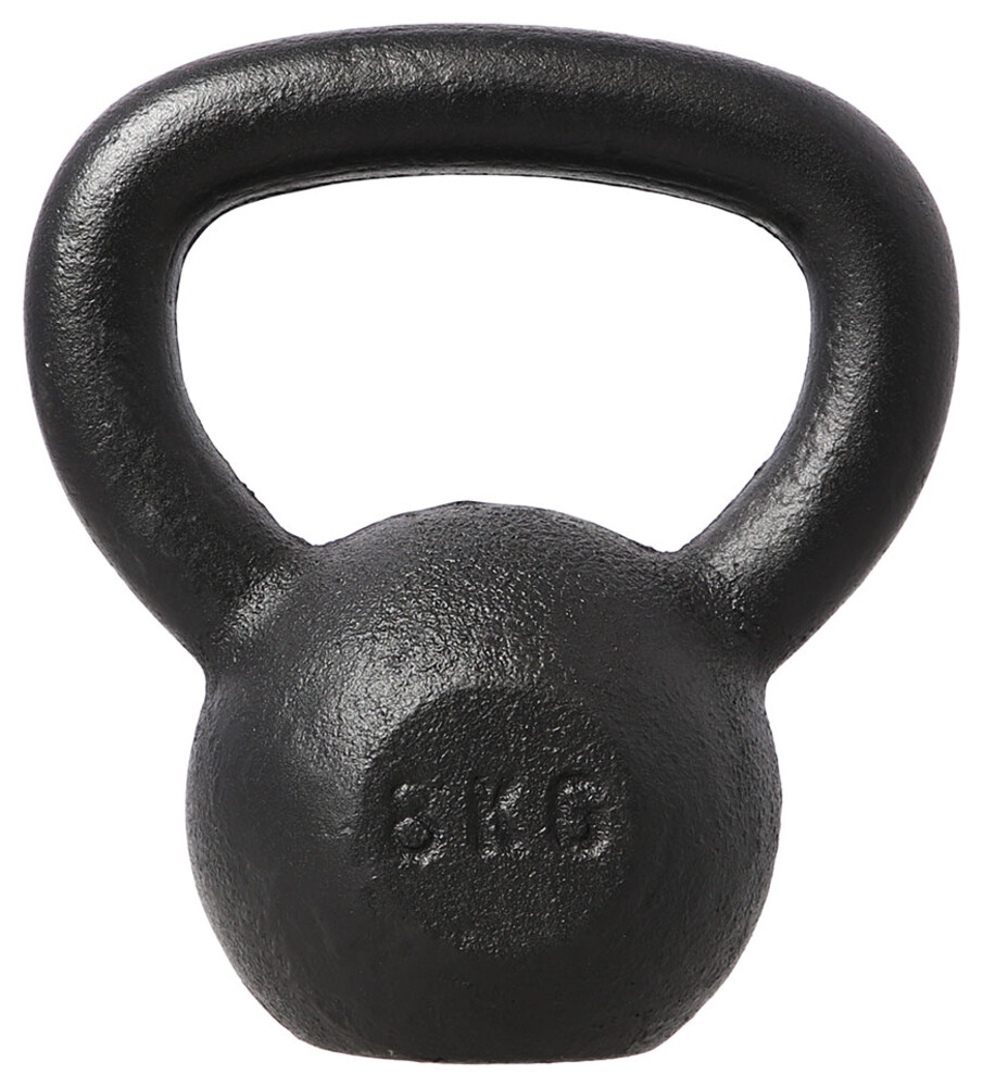 Litinový kettlebell KZG08 8 kg, černý