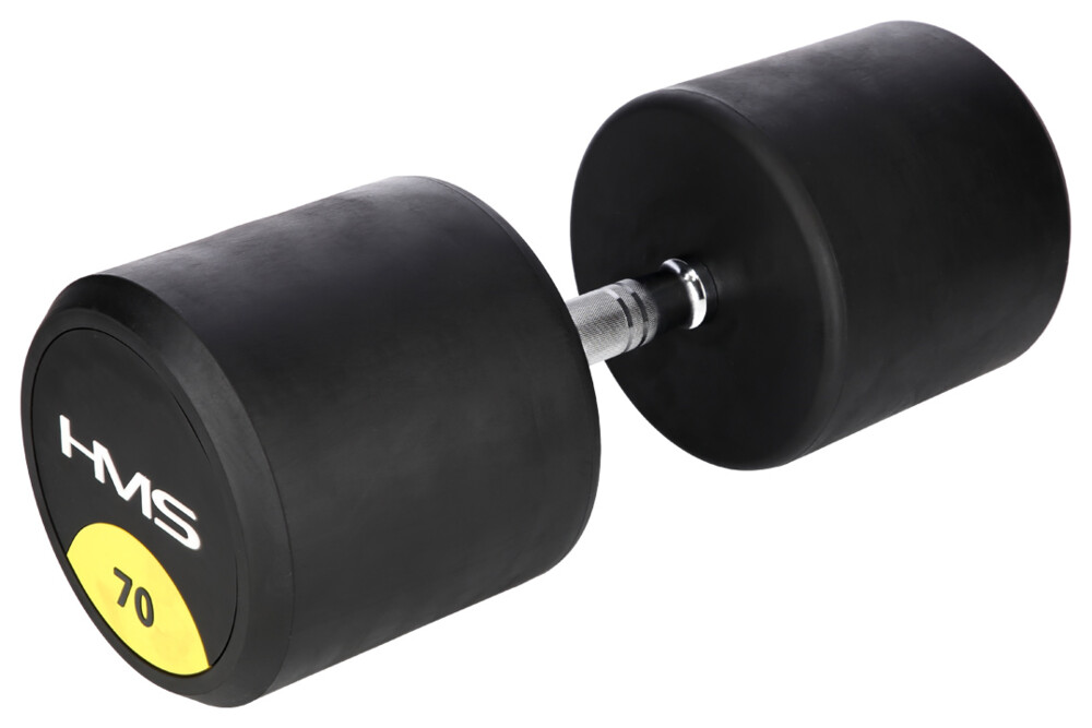 Pogumovaná jednoruční činka HG Pro 70 kg