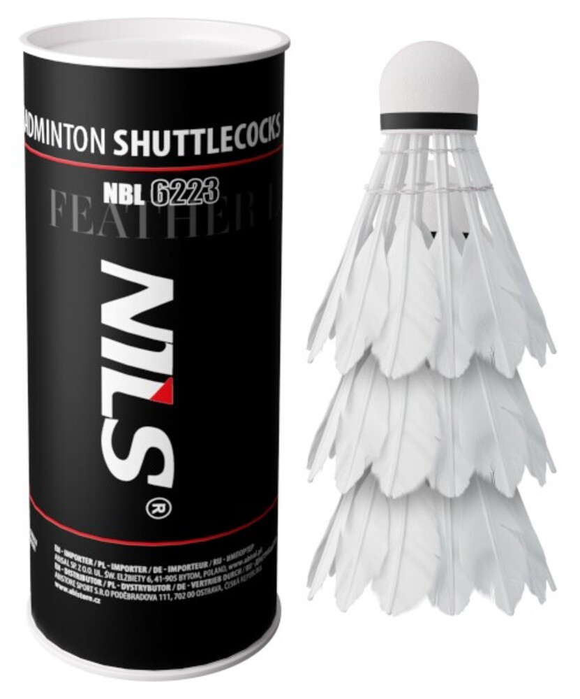 Badmintonové míčky z peří NBL6223 s LED 3 ks
