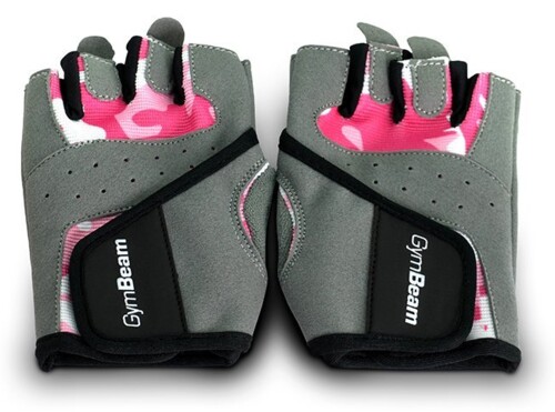 Fitness Dámské rukavice Camo Pink 