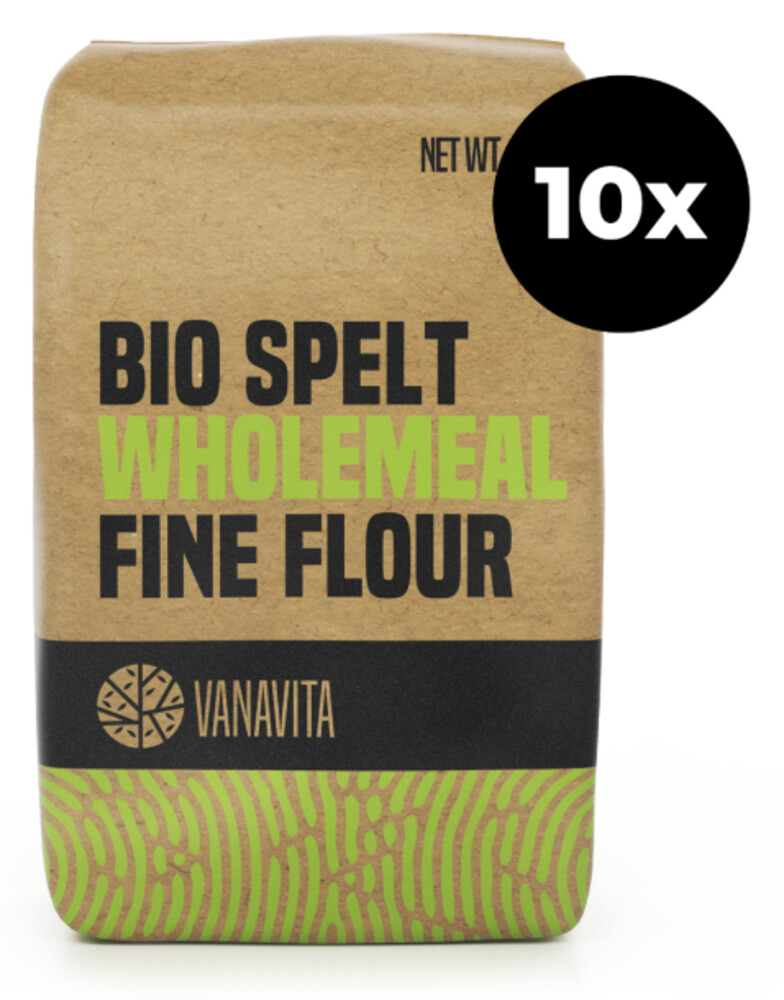 BIO Špaldová mouka celozrnná hladká - VanaVita 10 x 1000 g