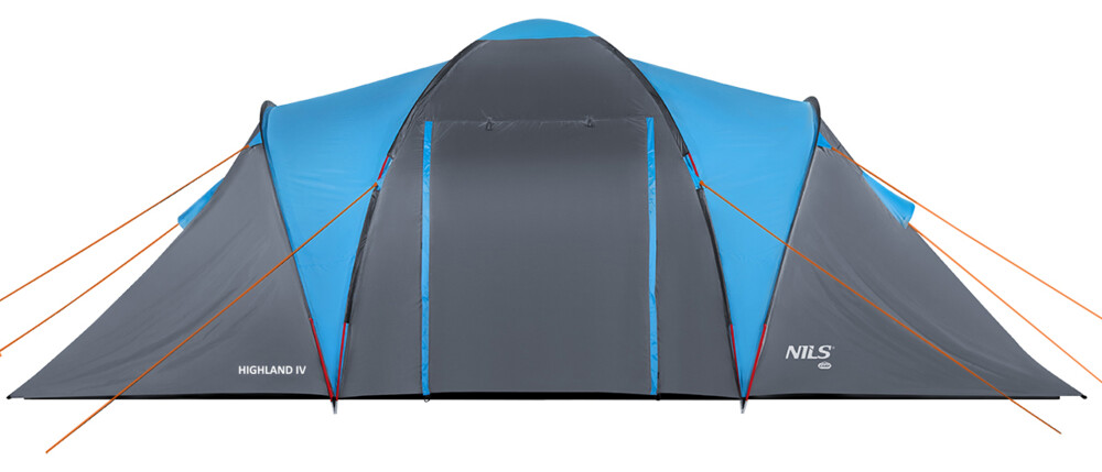 Rodinný stan NILS Camp NC6431 Highland IV modrý/šedý