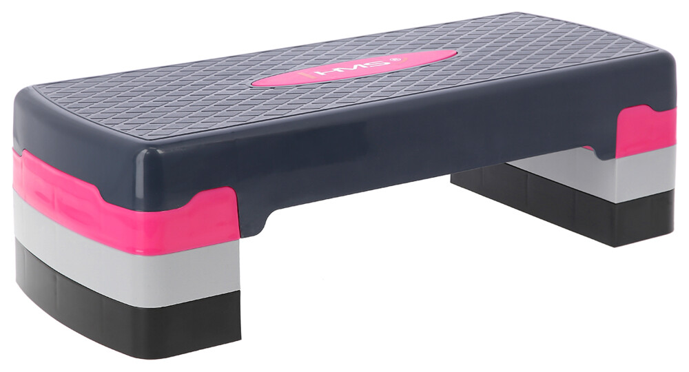 Step na aerobik AS002 růžovo-šedý