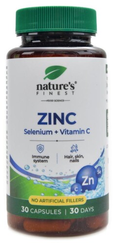 Zinc + selen + vitamin C 30 kapslí
