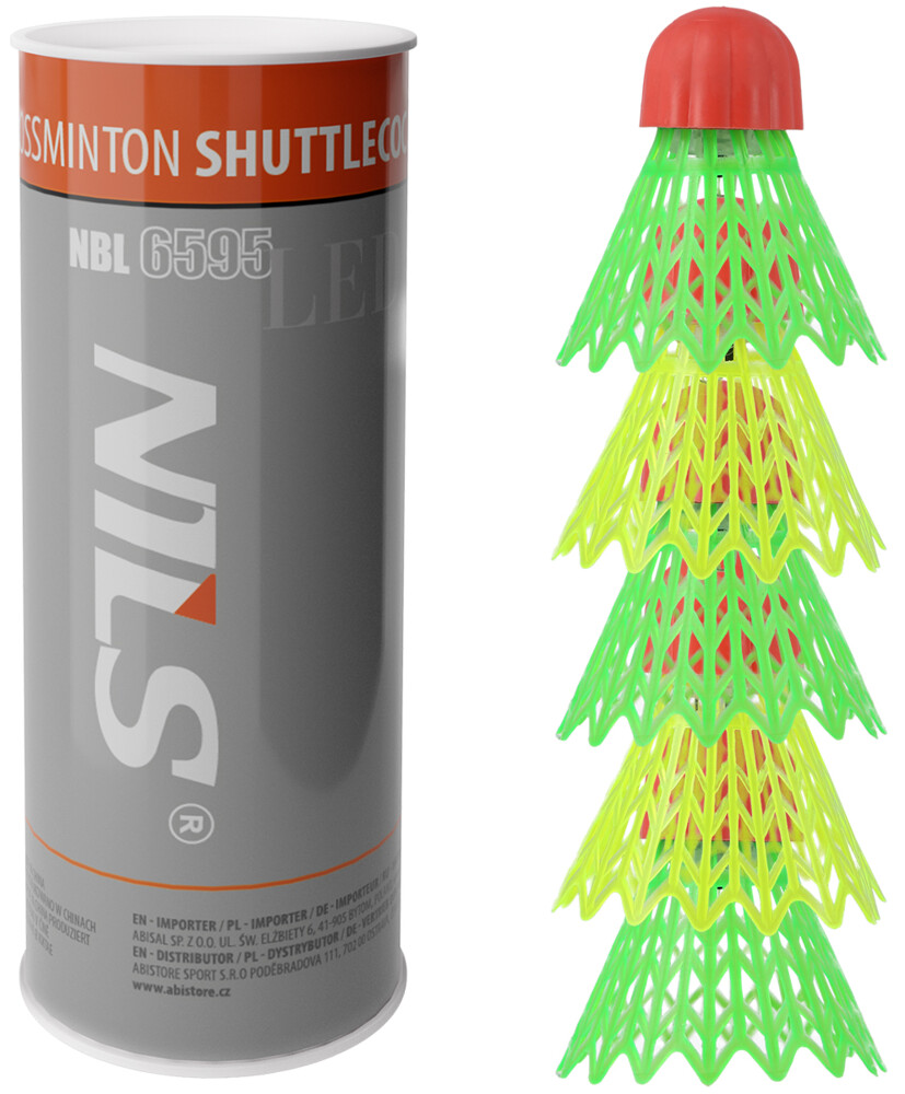Crossmintonové míčky s LED NBL6595 5 ks