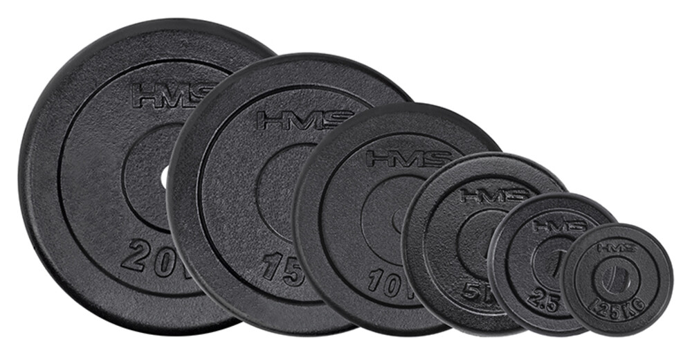 Černý litinový kotouč 20 kg