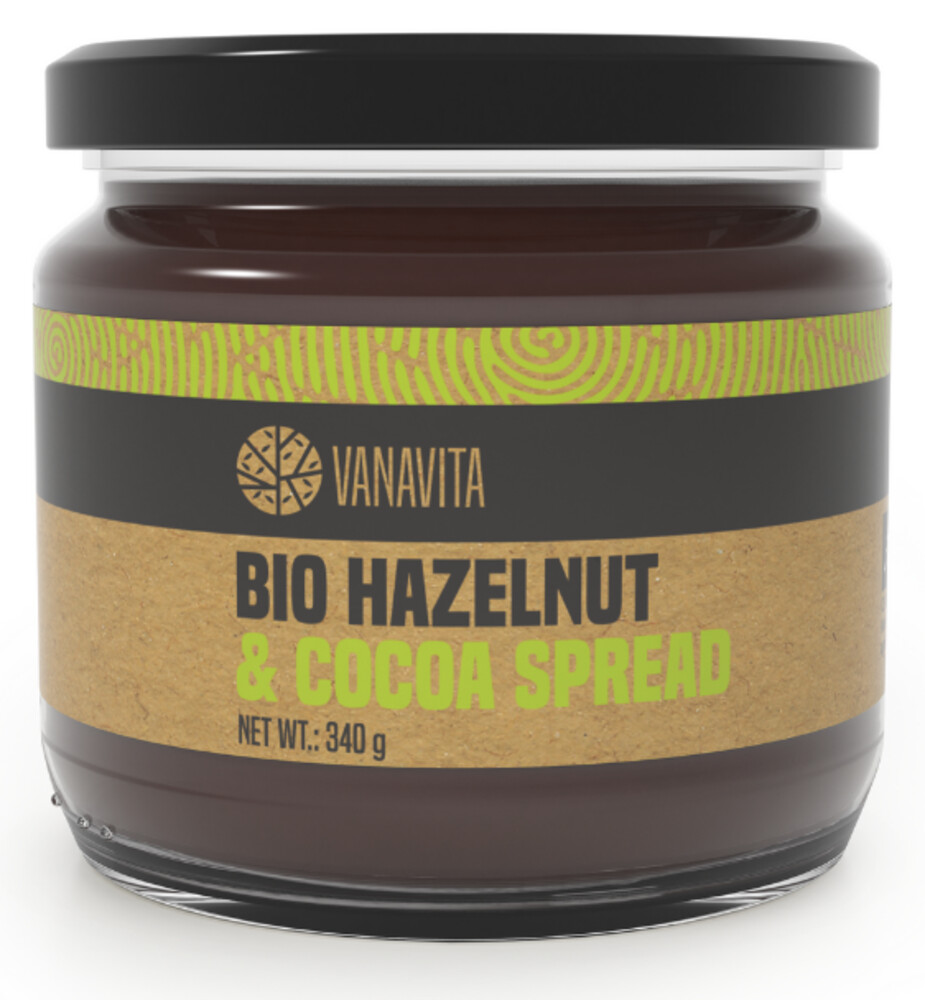 BIO Lískooříškový krém s kakaem - VanaVita 340 g