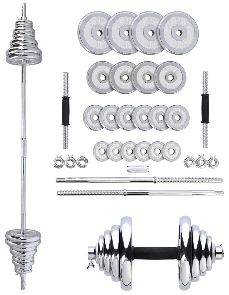 Činkový set v kufru STC50 2x25 kg, chrom