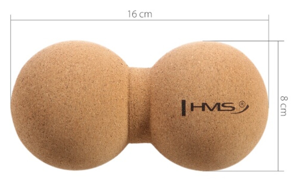 Korková dvojitá masážna lopta BLW02 - Lacrosse Ball