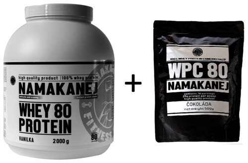 Whey 80 Protein 2000g + Namakanej Whey WPC 80 Protein 500g