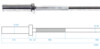 Olympijská osa HMS Premium GO160 120 x 5 cm