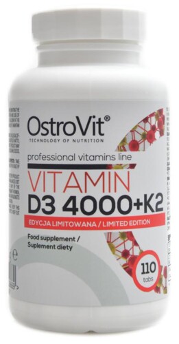 Vitamin D3 4000 IU + K2 110 tablet lmited edition