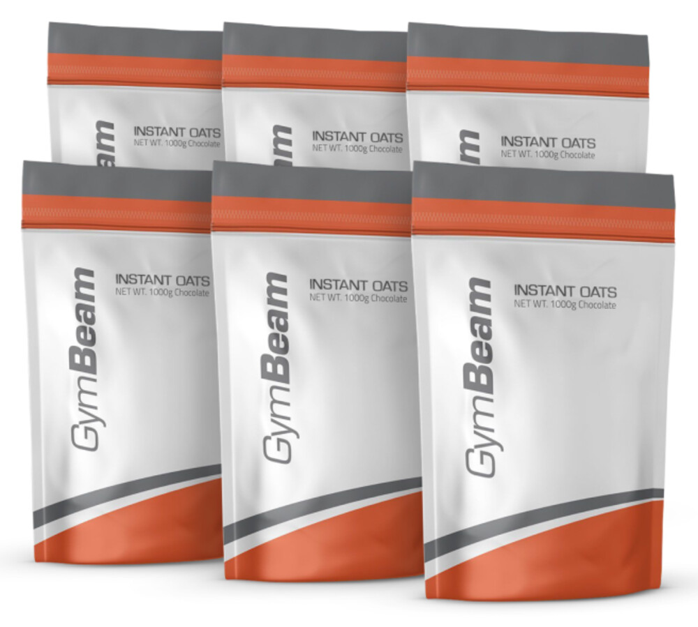 Instantní ovesná kaše Instant Oats 1000 g - GymBeam 6 x 1000 g