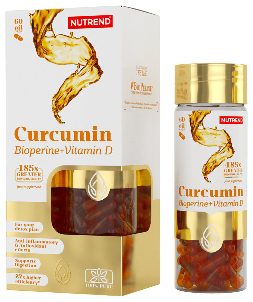 Curcumin + BioPerine + Vitamin D   60 kapslí