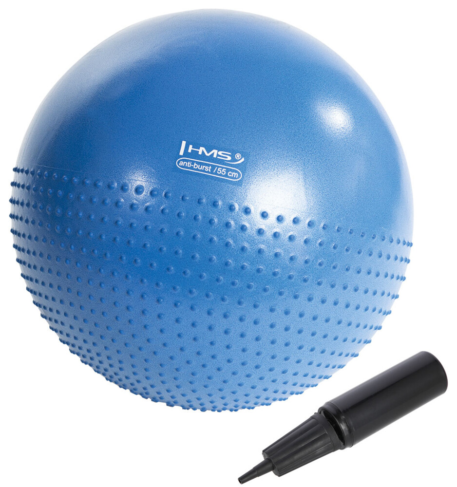 Masážní gymnastický míč YB03N 55 cm modrý