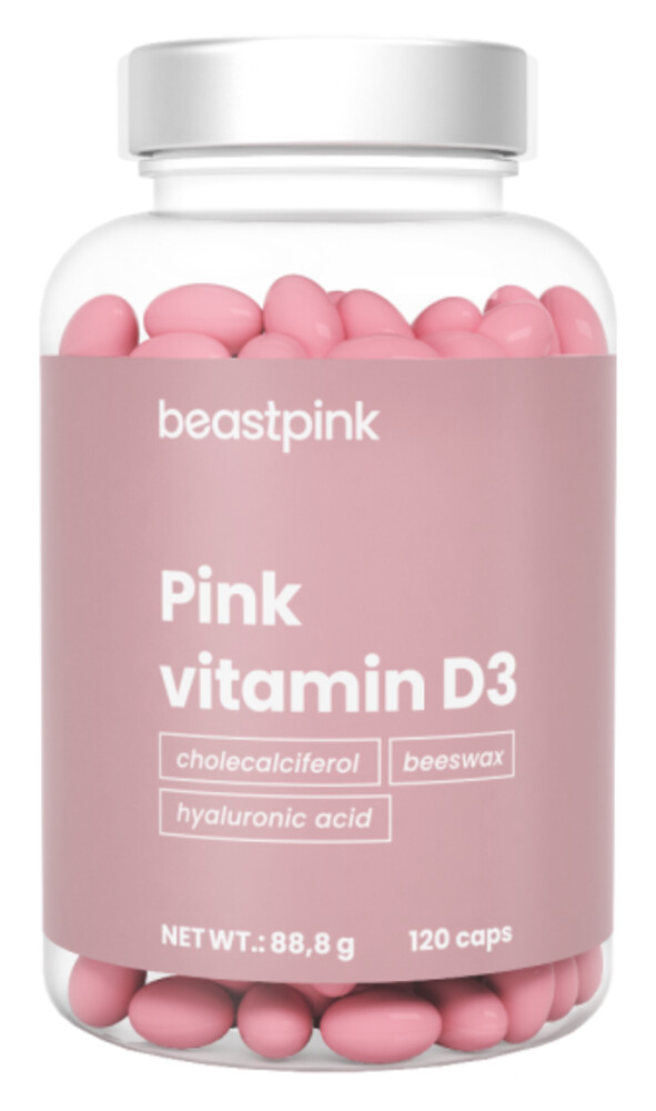 Pink Vitamín D3 2000 IU - BeastPink 120 kaps.