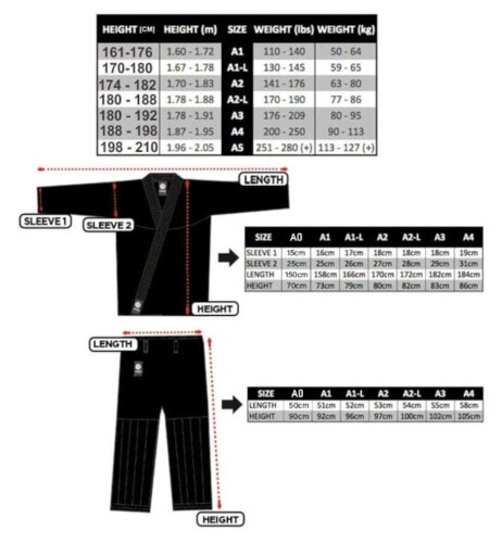 Kimono na tréning Jiu-jitsu DBX Elite A3