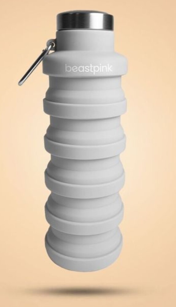 Skládací láhev Grey 500 ml - BeastPink 