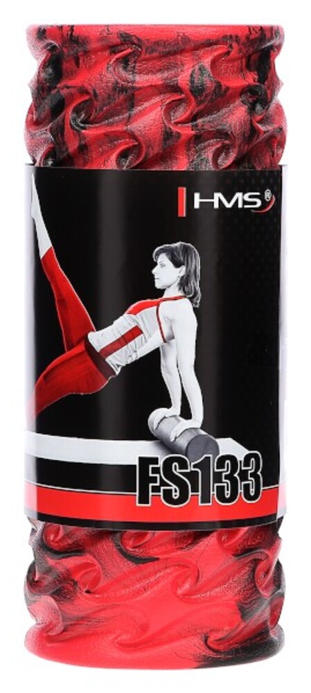 Fitness válec FS133 33 cm, červený
