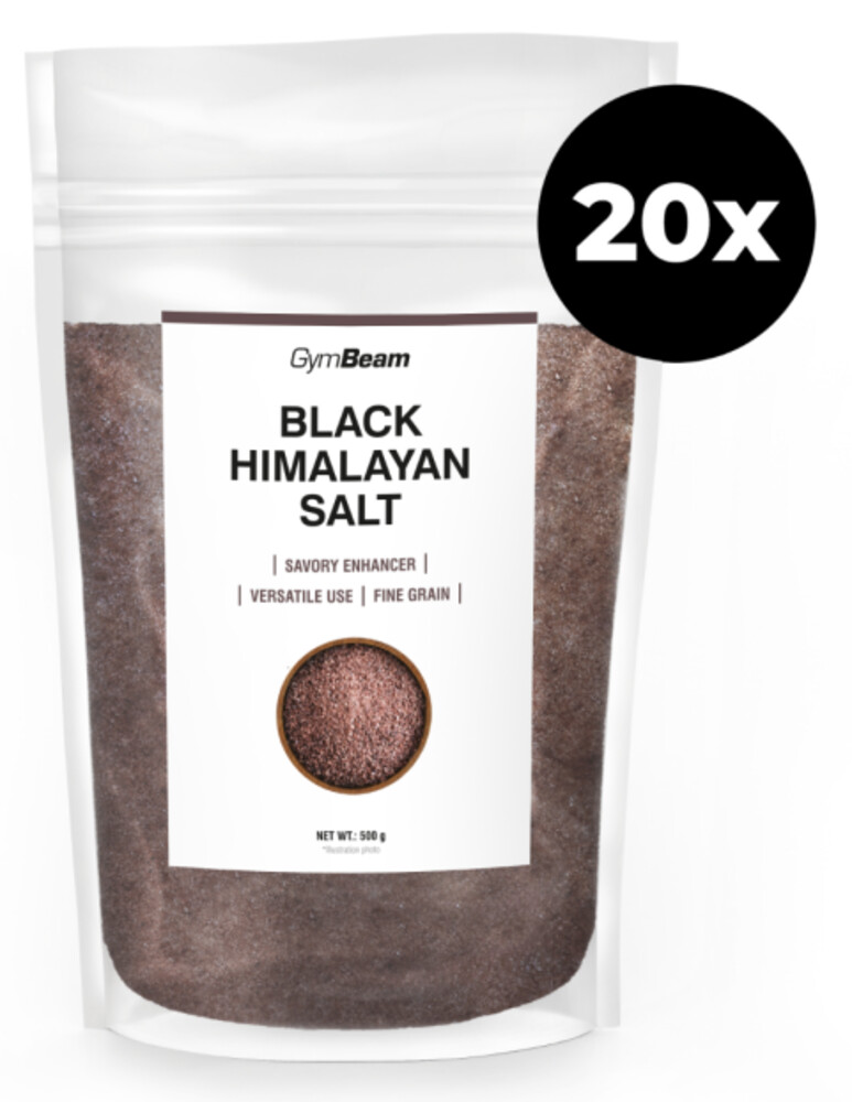 Černá Himalájská sůl 500 g - jemná 20 x 500 g