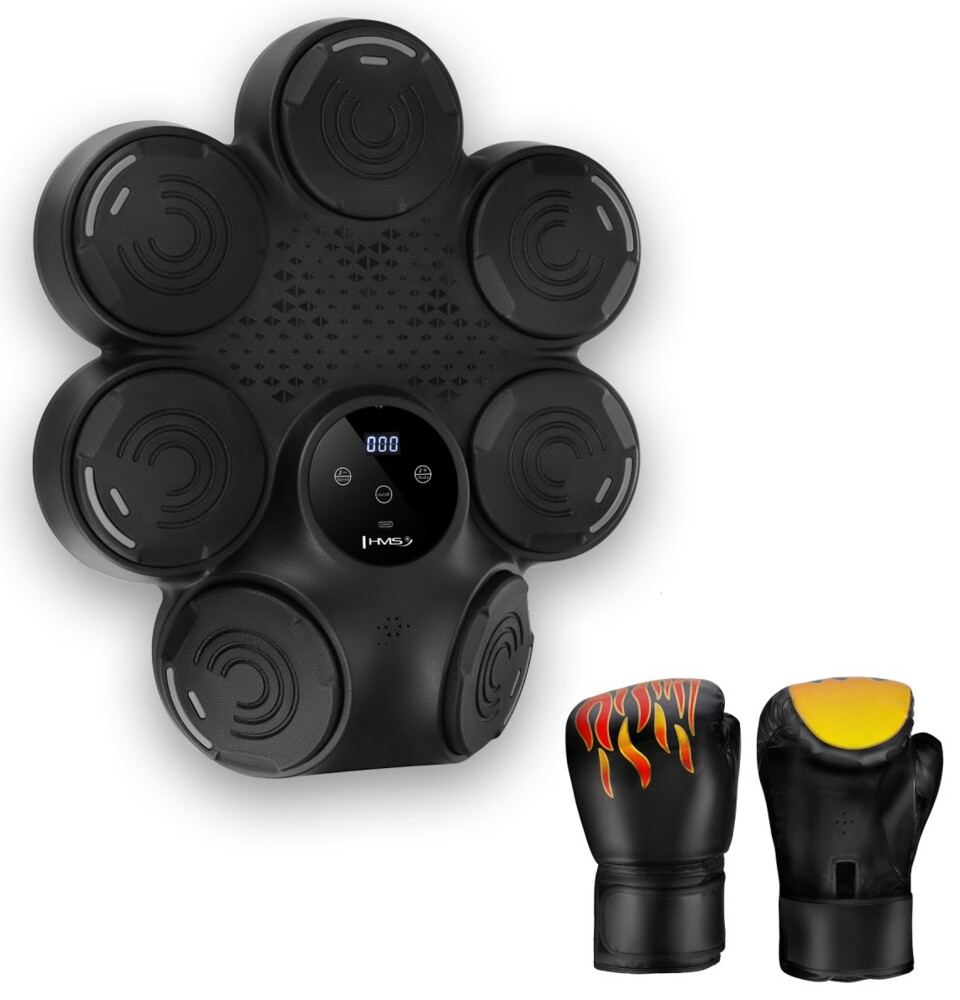 Elektronický boxerský terč TB30 s LED, Bluetooth a rukavicemi (Music Boxing Machine)