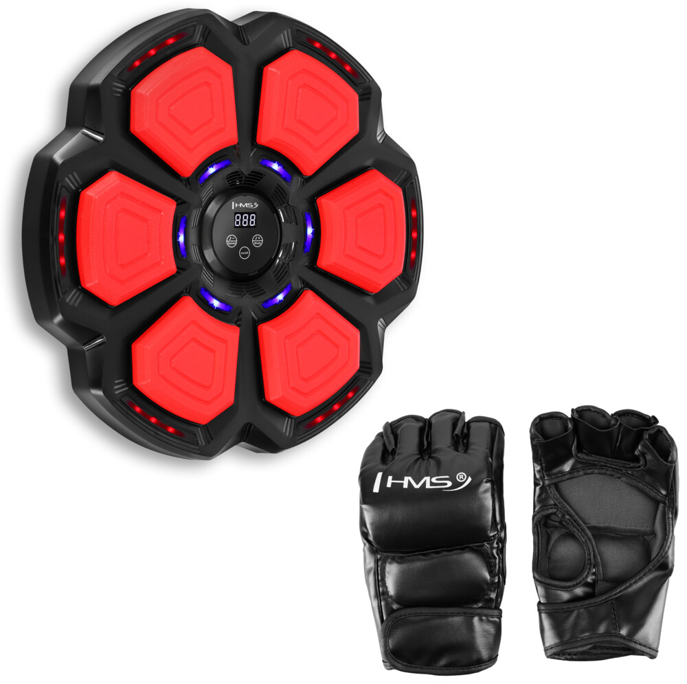 Elektronický boxerský terč TB06 s LED, Bluetooth a rukavicemi (Music Boxing Machine)