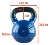 Kettlebel KN 24 kg pokrytý vinylem