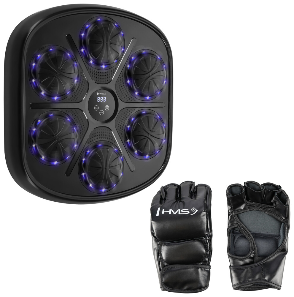 Elektronický boxerský terč TB03 s LED, Bluetooth a rukavicemi (Music Boxing Machine)