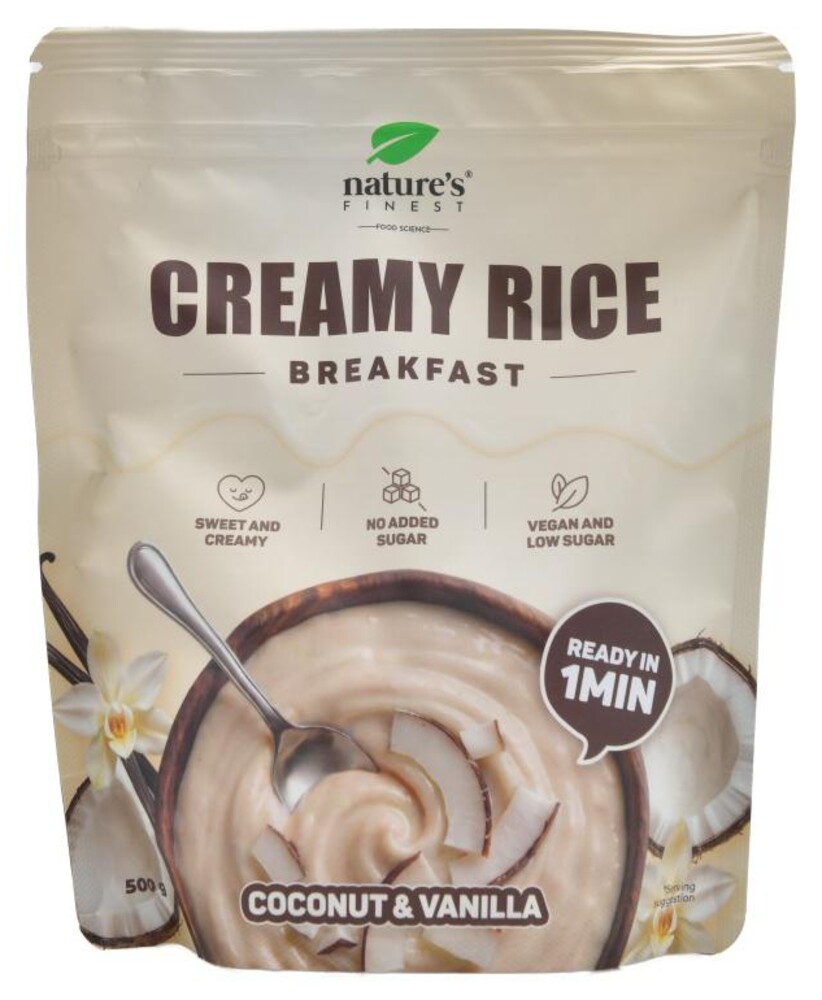 Creamy rice breakfast coconut vanilla 500 g