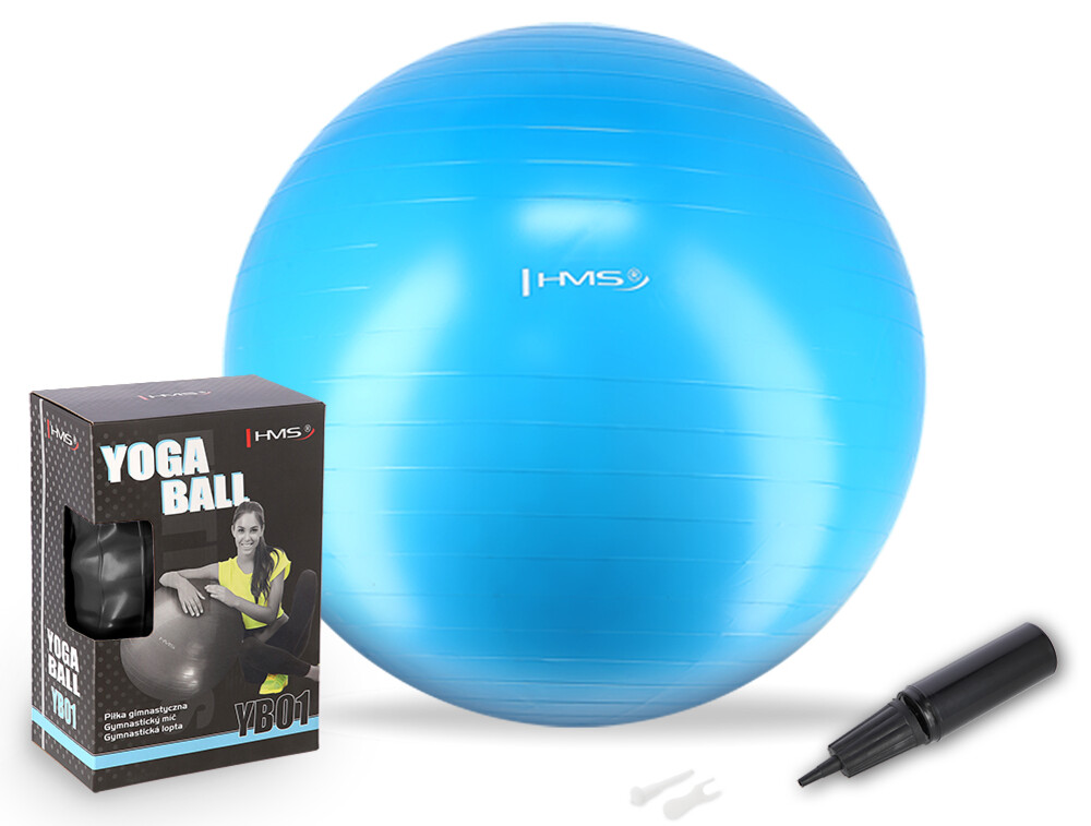 Gymnastický míč YB01N 75 cm modrý
