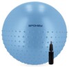 HALF FIT Gymnastický míč 2v1 masážní, 65 cm včetně pumpičky modrý