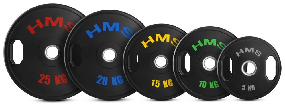 Sada pogumovaných olympijských kotoučů TOG25 2 x 25 kg